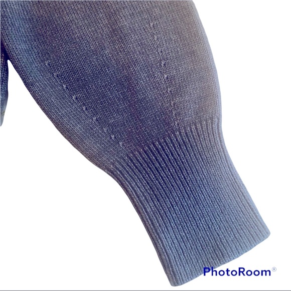 NWT Ann Taylor Fair Isle Sweater, size L, blue gray, excellent condition! - Picture 7 of 10